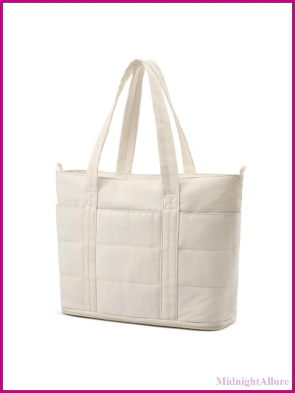 Water Resistant Nylon Expandable Tote Bag with Laptop Sleeve Crossbody